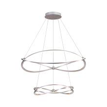 Golden Canada 7916-32-19 SNC - Wry Lighting Spirale Integrated LED 32in Chandelier in Satin Nickel
